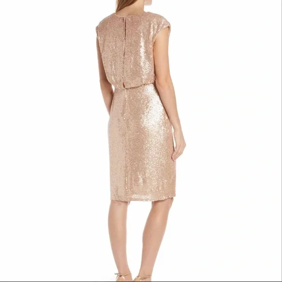 Tadashi Shoji Surplice Sequin Dress - Picture 2 of 15